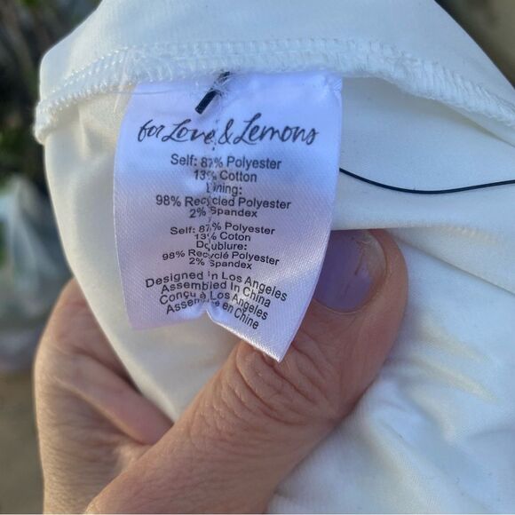 For Love And Lemons Nadine White Lace MIDI Dress size 4 - Picture 15 of 15